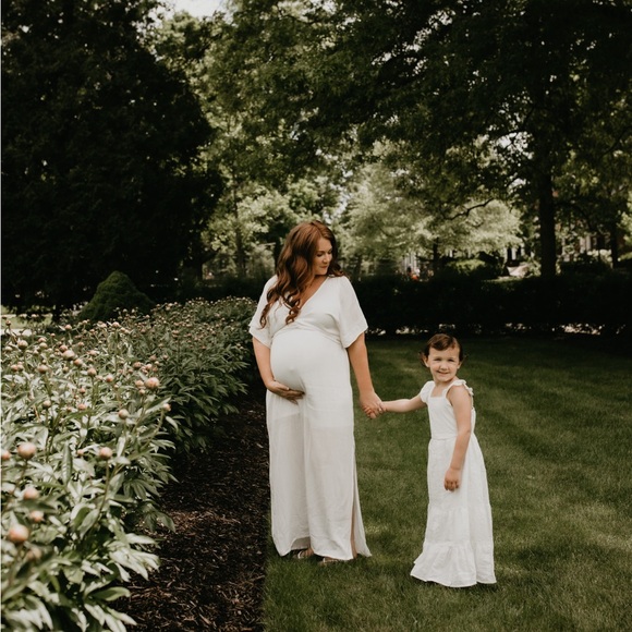 Hazel & Folk Melody Maxi Dress in White (L/XL) - Picture 6 of 8